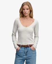 Athletic Essential Gathered Long Sleeve Top