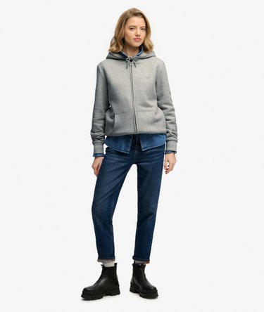 Essential Borg Lined Zip Hoodie Image 3