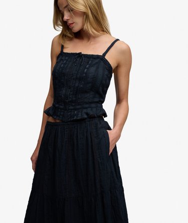 Tiered Maxi Skirt Image 2