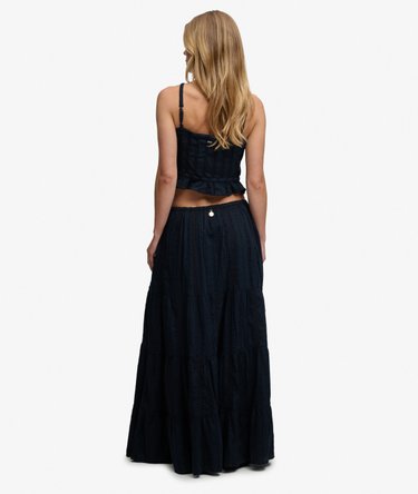 Tiered Maxi Skirt Image 6