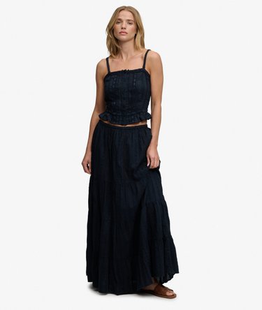 Tiered Maxi Skirt Image 1