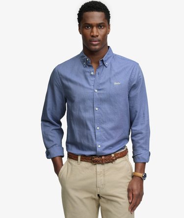 Cotton Linen Long Sleeve Shirt Image 1