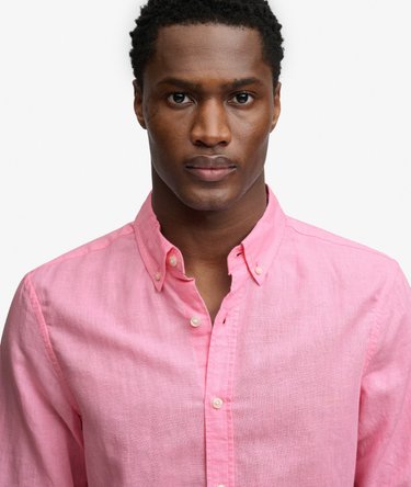 Cotton Linen Long Sleeve Shirt Image 4