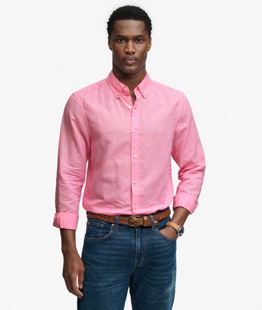 Cotton Linen Long Sleeve Shirt Image 1