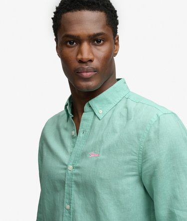 Cotton Linen Long Sleeve Shirt Image 4