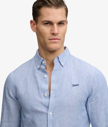 Cotton Linen Long Sleeve Shirt Image 4