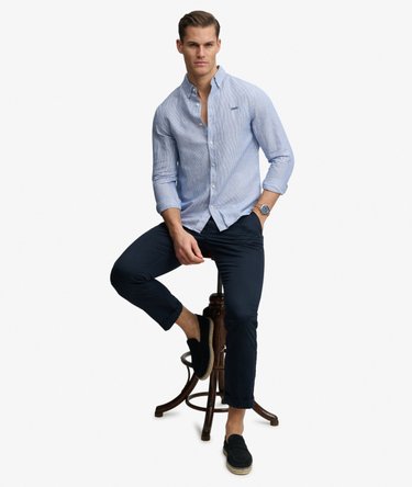 Cotton Linen Long Sleeve Shirt Image 2