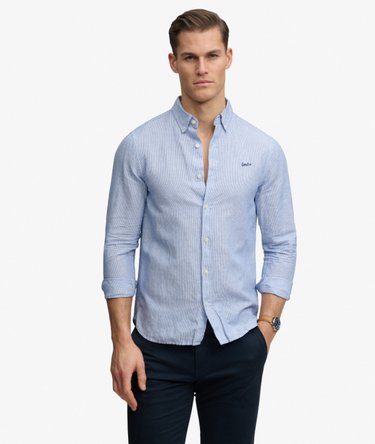 Cotton Linen Long Sleeve Shirt Image 1