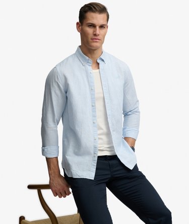 Cotton Linen Long Sleeve Shirt Image 2