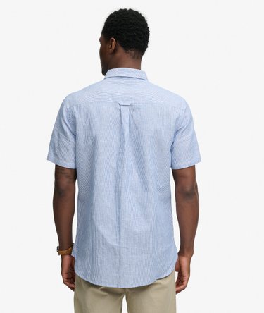 Chemise &agrave; manches courtes en coton et lin Image 5