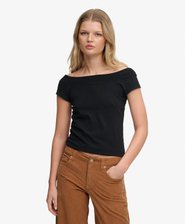 Athletic Off Shoulder Pattern Top