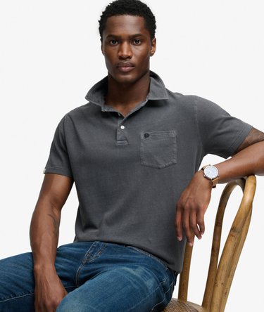 Classic Cotton Linen Polo Shirt Image 2