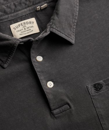 Classic Cotton Linen Polo Shirt Image 6