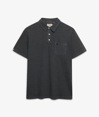 Classic Cotton Linen Polo Shirt Image 7