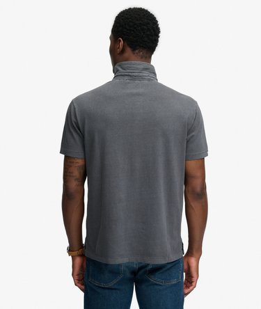 Classic Cotton Linen Polo Shirt Image 5