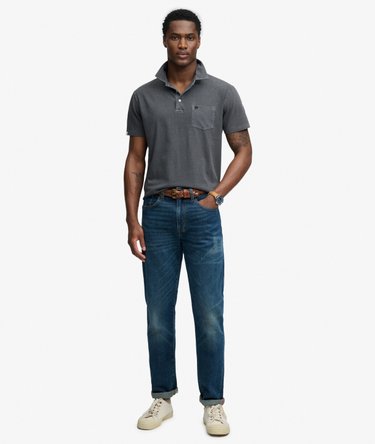 Classic Cotton Linen Polo Shirt Image 3