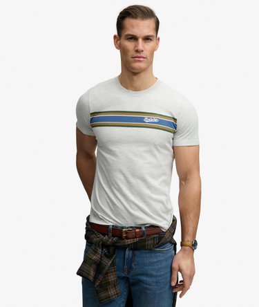 Outdoor Stripe Logo Relaxed T-Shirt Image 1