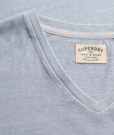 Classic Cotton Linen V-Neckline T-Shirt Image 6