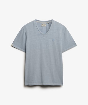 Classic Cotton Linen V-Neckline T-Shirt Image 7