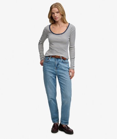 Athletic Essentials Striped Long Sleeve Top Image 3