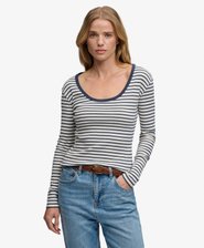 Athletic Essentials Striped Long Sleeve Top