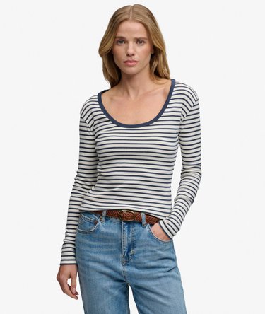 Athletic Essentials Striped Long Sleeve Top Image 1