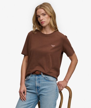 T-shirt Signature Embroidered coupe d&eacute;contract&eacute;e Image 2