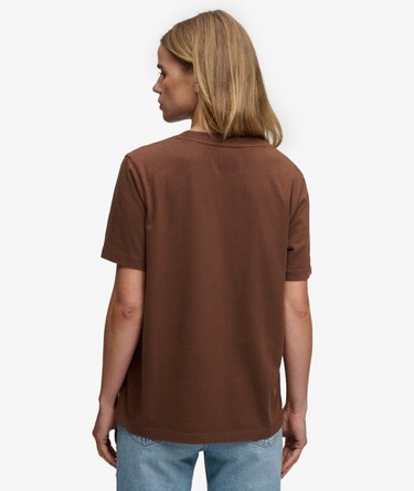 T-shirt Signature Embroidered coupe d&eacute;contract&eacute;e Image 5