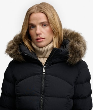 Fuji Steppjacke mit Kunstfellkapuze Image 4
