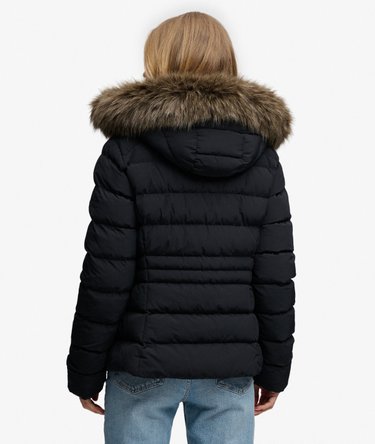 Fuji Steppjacke mit Kunstfellkapuze Image 6