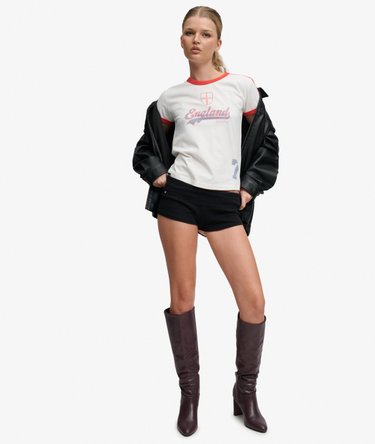 Athletic Football Stripe T-shirt Image 2