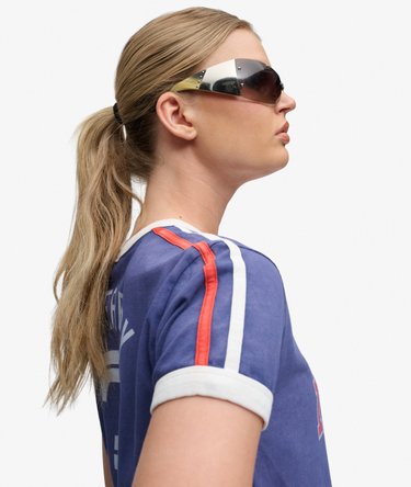 Athletic Football Stripe T-shirt Image 3