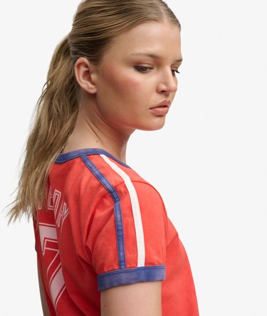 Athletic Football Stripe T-shirt Image 3