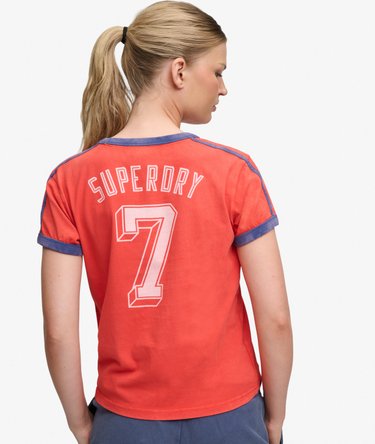 Athletic Football Stripe T-shirt Image 4