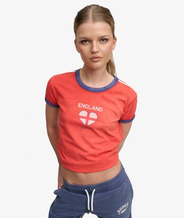 Athletic Football Stripe T-shirt Image 1