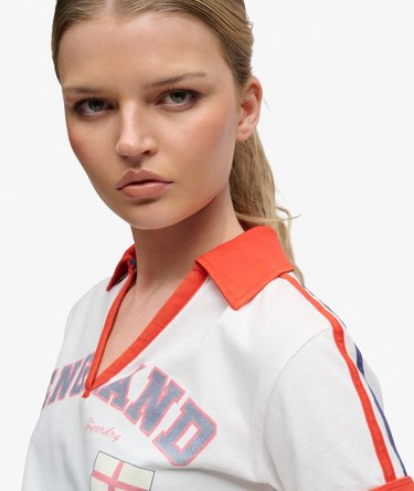 Athletic Football Collared T-shirt Image 3