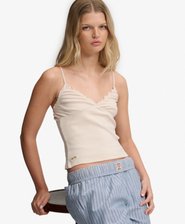 Athletic Essentials V-Neck Waffle Cami Top