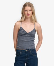 Athletic Essentials V-Neck Waffle Cami Top