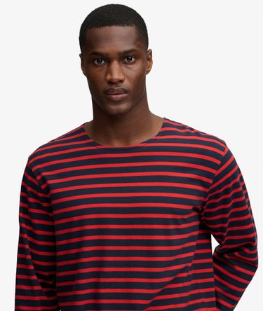 T-shirt &agrave; manches longues ray&eacute; The Merchant Store Image 4