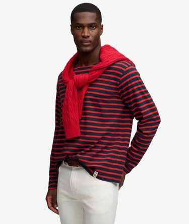 T-shirt &agrave; manches longues ray&eacute; The Merchant Store Image 2