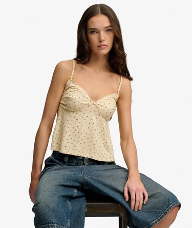 Printed Cami Top Image 2