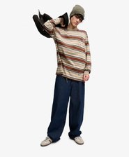 Bench Oversized Stripe Long Sleeve Top