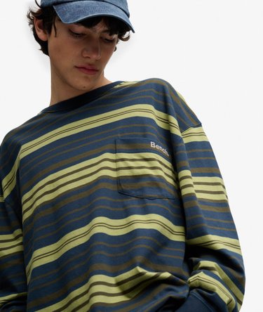 Bench Oversized Stripe Long Sleeve Top Image 3