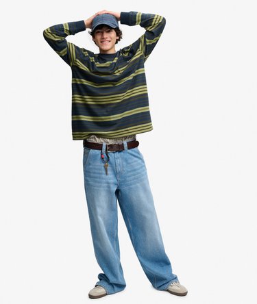 Bench Oversized Stripe Long Sleeve Top Image 2