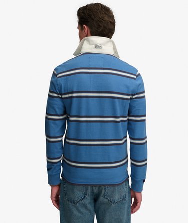 Vintage Athletic Stripe Rugby Top Image 5