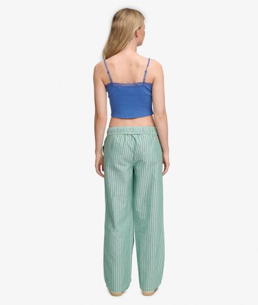 Gestreifte Baumwollhose Image 6