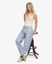 Gestreifte Baumwollhose