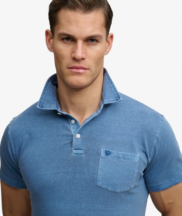 Classic Cotton Linen Polo Shirt Image 4