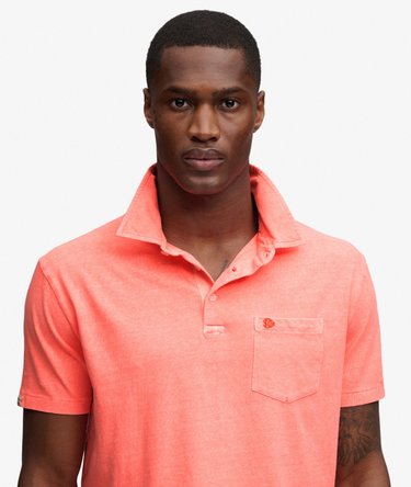 Classic Cotton Linen Polo Shirt Image 4