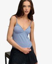 Athletic Essentials V-Neck Waffle Cami Top